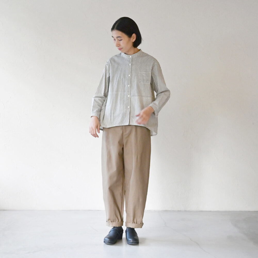 OCタテシマスタンドカラーシャツ - 【シサム工房 公式OnlineStore