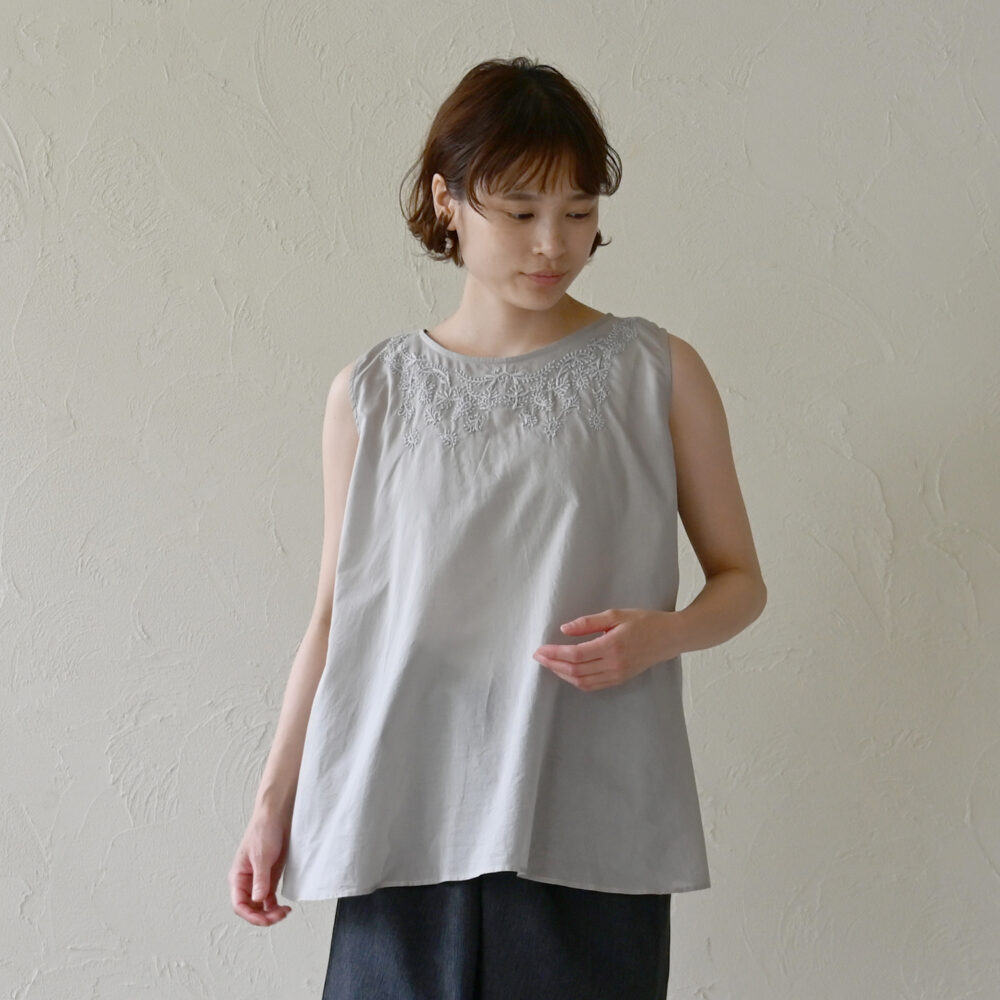 予約】OC2wayピンタックノースリトップ - 【シサム工房 公式