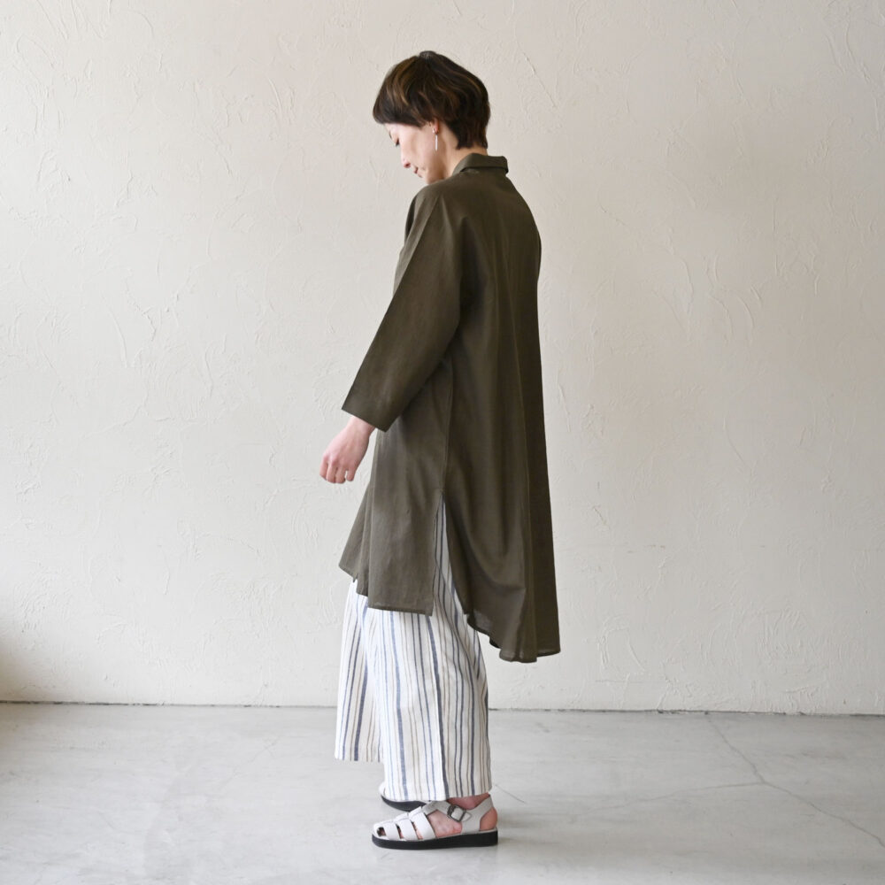 カディキリカエロングシャツワンピース - 【シサム工房 公式
